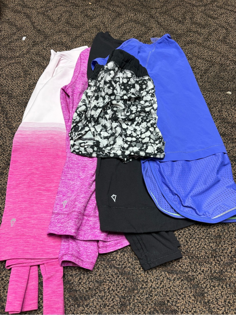 Ivivva by Lululemon Girls Active Tops & Shorts Size 14 lot of 5